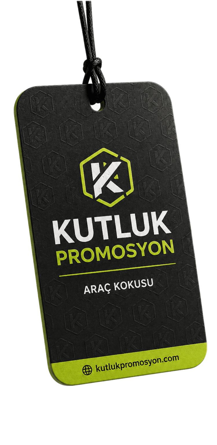 Kutluk Promosyon logo baskılı araç kokusu
